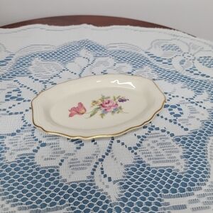 Rosenthal Bahnhofsalb Germany Mini‎ Floral Platter, Doll house mini trinket dish
